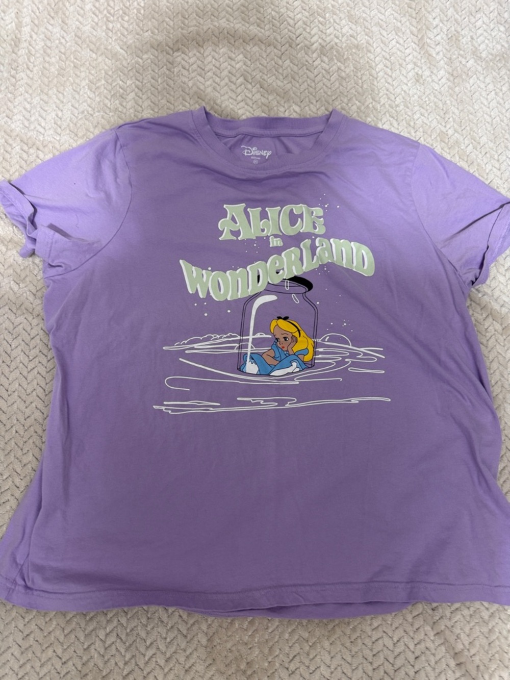 Disney Lavender Alice in Wonderland Graphic Tee